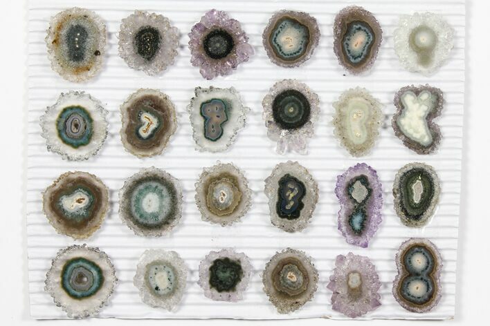 Lot: ~ Amethyst Stalactite Slices ( Pieces) #101758